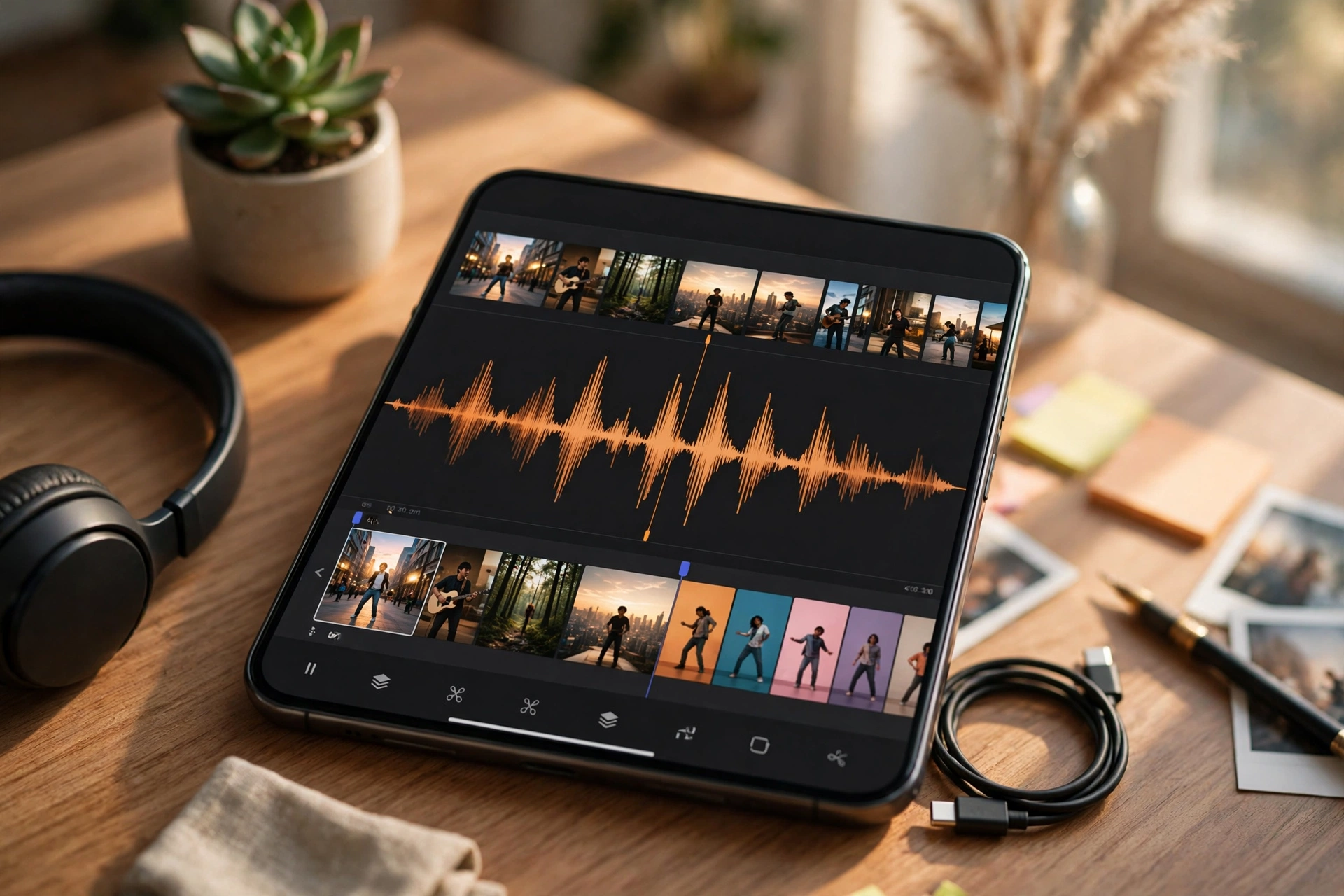 Beat sync video CapCut editing timeline
